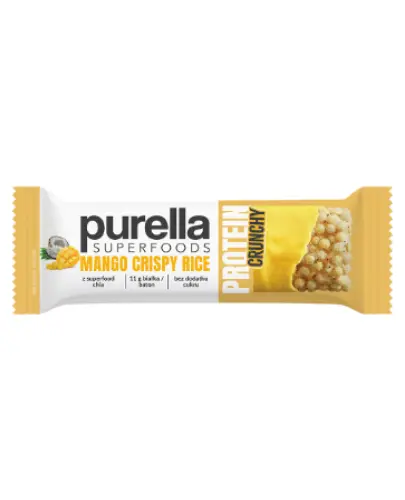 PURELLA SUPERFOODS BATON PROTEINOWY MANGO CRISPY RICE 45G 