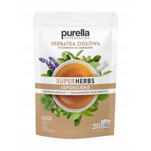 PURELLA SUPERHERBS HERBATKA ZIOŁOWA USPOKOJENIE 20 TOREBEK