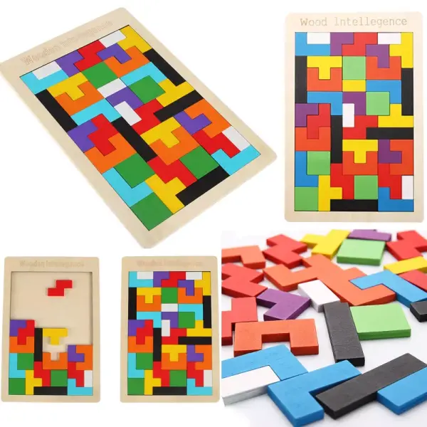 PUZZLE DREWNIANE TETRIS