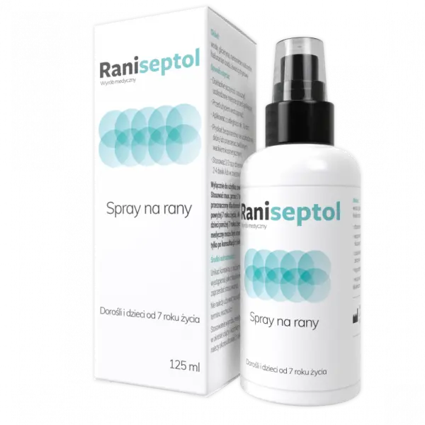 RANISEPTOL Spray na rany - 125 ml -  cena, opinie, dawkowanie 