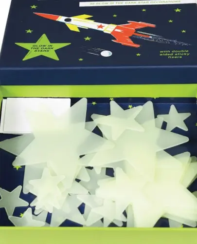 REX LONDON GWIAZDKI ŚWIECĄCE W CIEMNOŚCI SAMOPRZYLEPNE 30SZT.