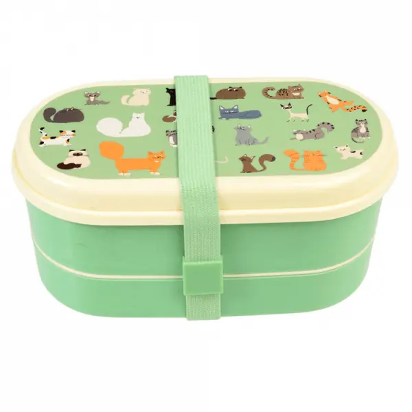 REX LONDON LUNCHBOX POJEMNIK BENTO KOTY ŚNIADANIÓWKA DO SZKOŁY