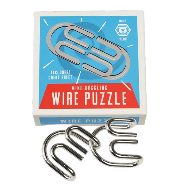 REX LONDON PUZZLE METALOWE DLA DZIECI DZIKI NIEDŹWIEDŹ ZABAWKA LOGICZNA