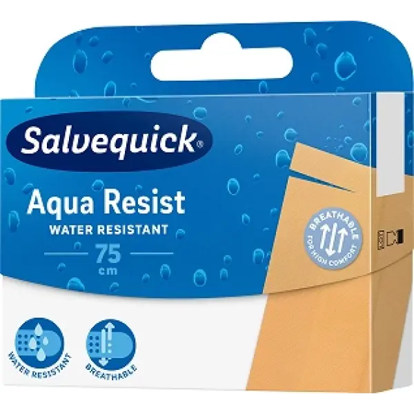 Salvequick Aqua Resist Plastry odporne na wodę i brud, różne rozmiary, 75 cm
