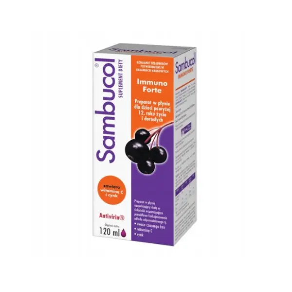 SAMBUCOL IMMUNO FORTE PŁYN 120 ML