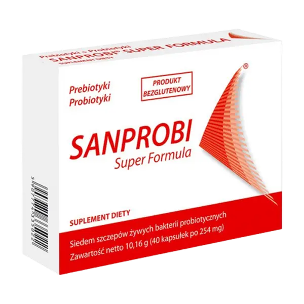 Sanprobi Super Formuła probiotyk 40 kapsułek
