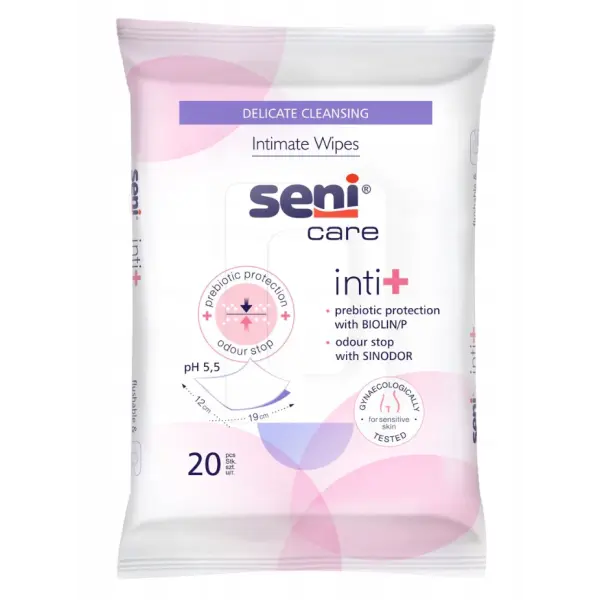 SENI CARE CHUSTECZKI DO HIGIENY INTYMNEJ PRZY NIETRZYMANIU MOCZU 20 SZTUK