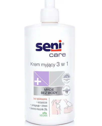 SENI CARE KREM MYJĄCY 3W1 MYCIE BEZ WODY SKÓRA WRAŻLIWA 500ML