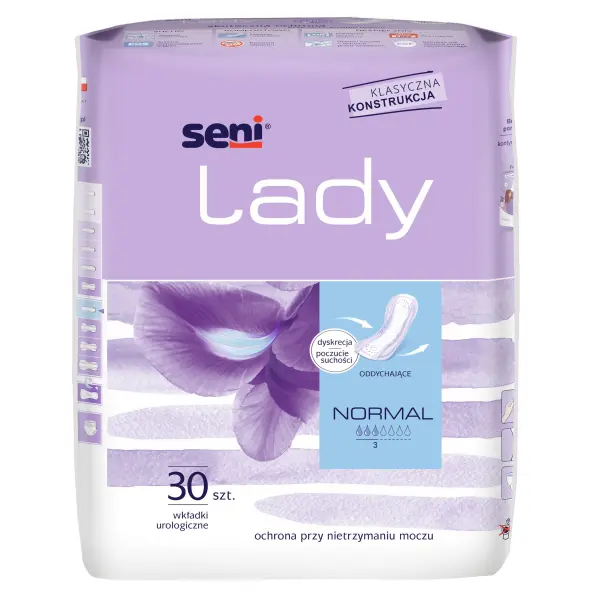 SENI CARE LADY NORMAL WKŁADKI UROLOGICZNE DLA KOBIET 30SZT