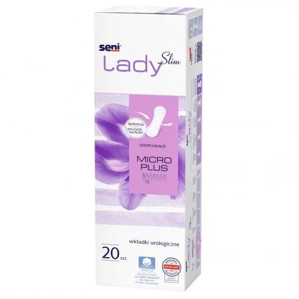 SENI CARE LADY SLIM MICRO PLUS WKŁADKI UROLOGICZNE 20SZT