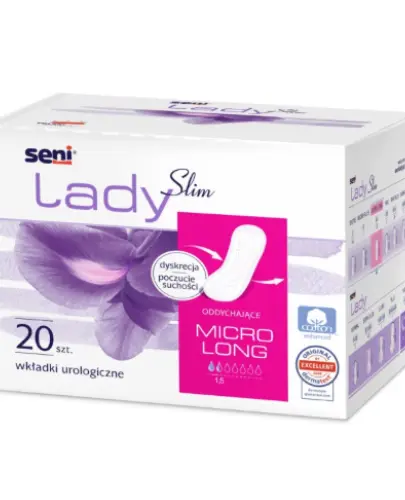 SENI LADY SLIM MICRO LONG WKŁADKI UROLOGICZNE 20 SZTUK