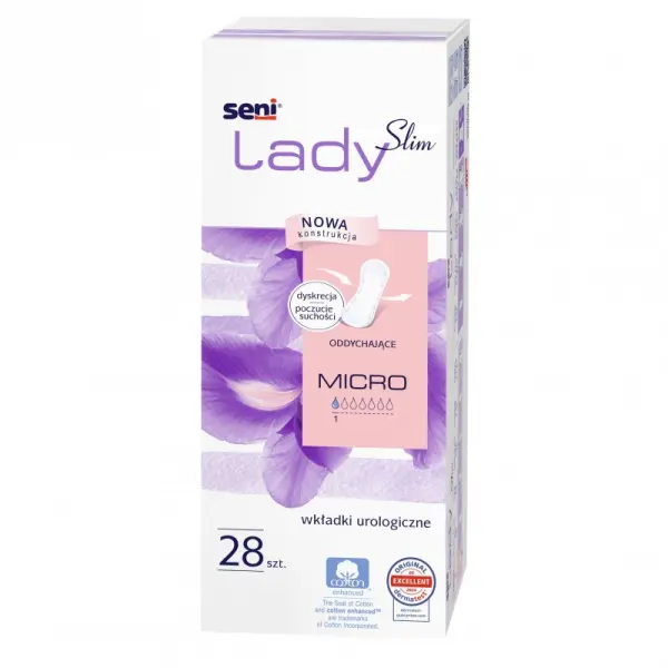 SENI LADY SLIM MICRO WKŁADKI UROLOGICZNE DLA KOBIET 28SZT