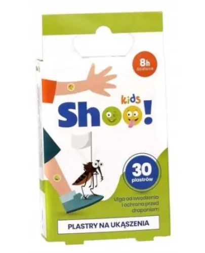 SHOO KIDS PLASTRY NA UKĄSZENIA 8 H DZIAŁANIA 30 SZTUK