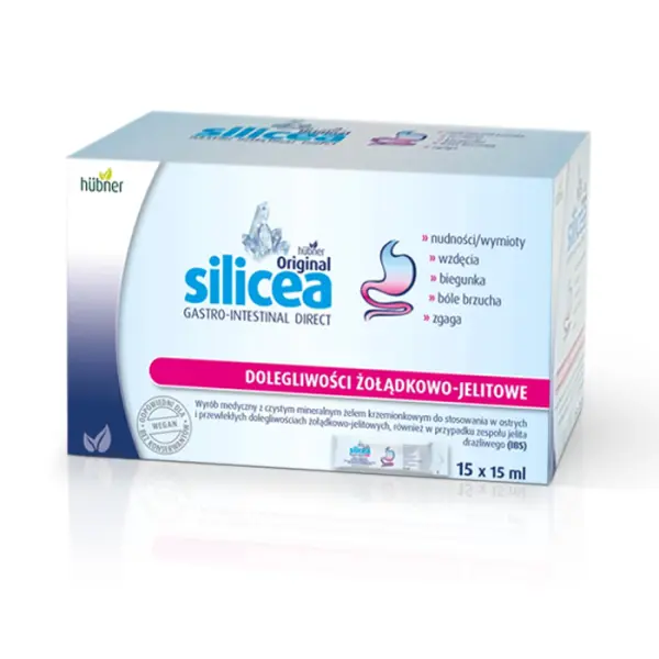 SILICEA GASTRO INTESTINAL DIRECT NA WZDĘCIA I ZGAGĘ 15X15ML