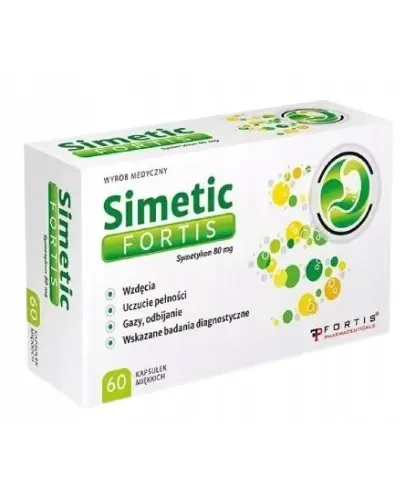 SIMETIC FORTE 80 MG 60 KAPSUŁEK 