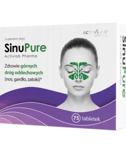 SINUPURE OCZYSZCZA GÓRNE DROGI ODDECHOWE 75 TABLETEK