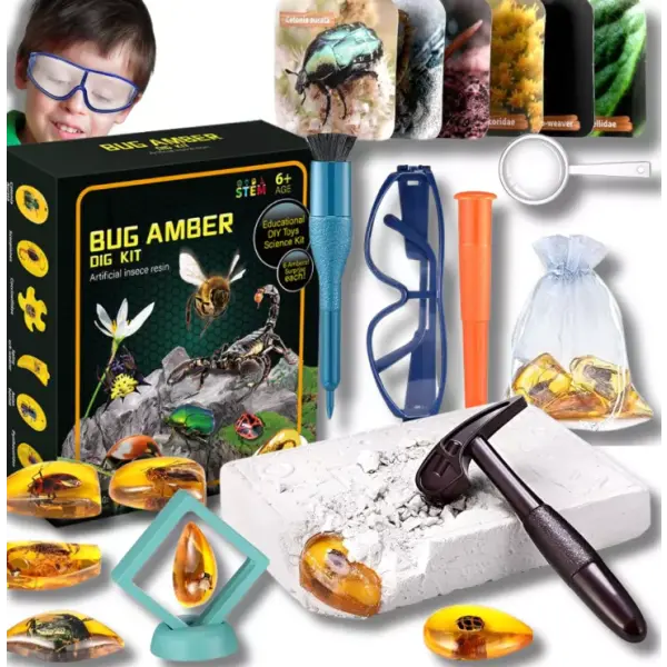 SKAMIELINY WYKOPALISKA OWADÓW ZESTAW DLA MAŁYCH ARCHEOLOGÓW