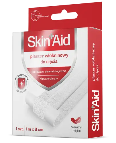 SKIN AID PLASTER WŁÓKNINOWY DO CIĘCIA 1M x 8CM 