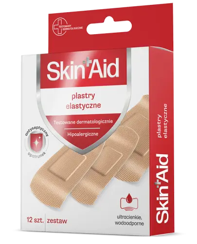 SKIN AID ZESTAW PLASTRÓW ELASTYCZNYCH 12SZT.