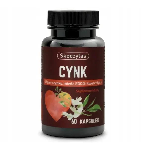 SKOCZYLAS CYNK 3 FORMY  MIEDŹ EGCG KWERCETYNA 60 KAPSUŁEK