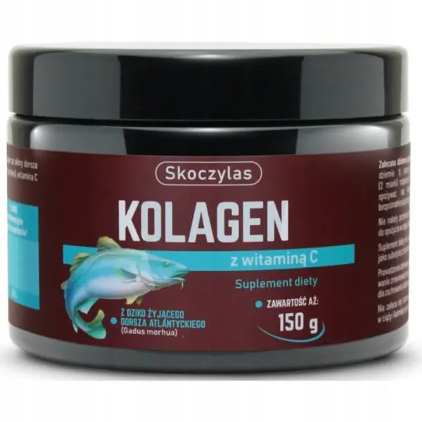SKOCZYLAS KOLAGEN Z DORSZA WITAMINA C  PROSZEK 150G