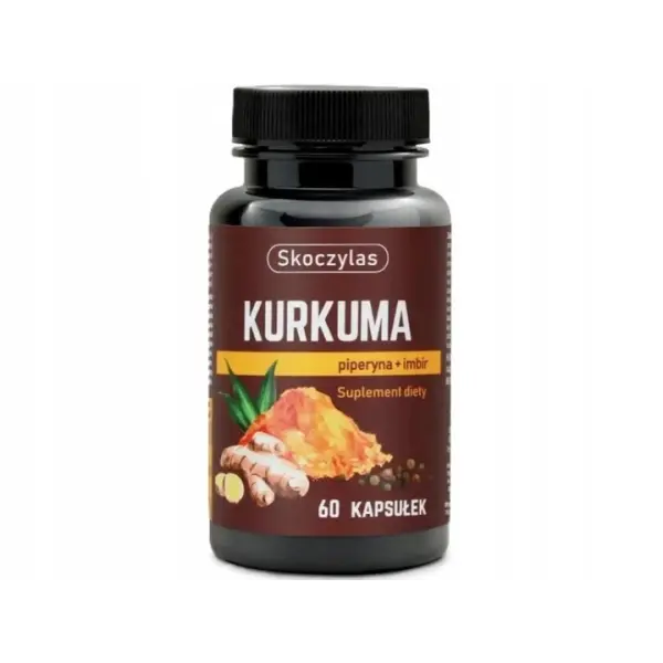 SKOCZYLAS KURKUMA  PIPERYNA IMBIR 60 KAPSUŁEK