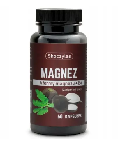 SKOCZYLAS MAGNEZ 4 FORMY + B6 CZARNA RZEPA 60 KAPSULEK