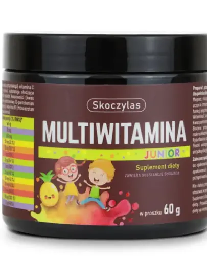 SKOCZYLAS MULTIWITAMINA JUNIOR OD 3 ROKU ŻYCIA PROSZEK 60 G 