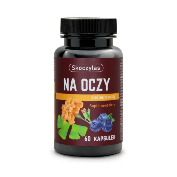 SKOCZYLAS NA OCZY LUTEINA BORÓWKA MIŁORZĄB ZEAKSANTYNA  60 KAPSUŁEK