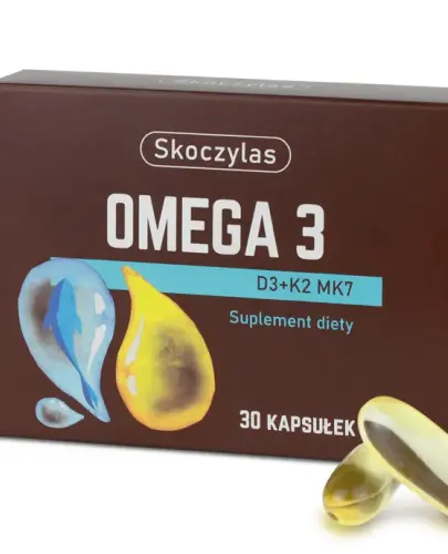 SKOCZYLAS OMEGA 3 D3 + K2 MK7 30 KAPSUŁEK