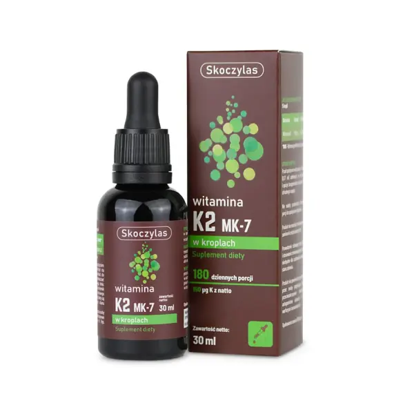 SKOCZYLAS WITAMINA K2 MK7 W KROPLACH 30ML 