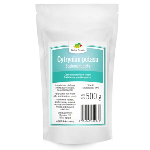 SŁODKIE ZDROWIE CYTRYNIAN POTASU 500 G 