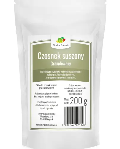 SŁODKIE ZDROWIE CZOSNEK GRANULOWANY SUSZONY 200 G 