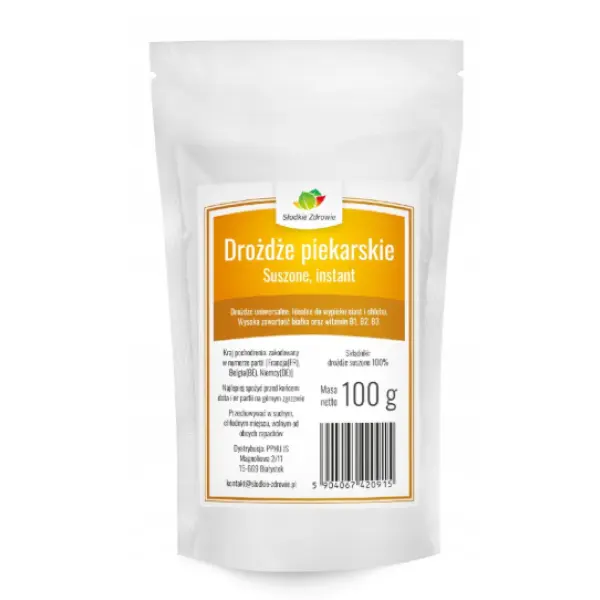 SŁODKIE ZDROWIE DROŻDŻE PIEKARSKIE SUCHE 100 G 