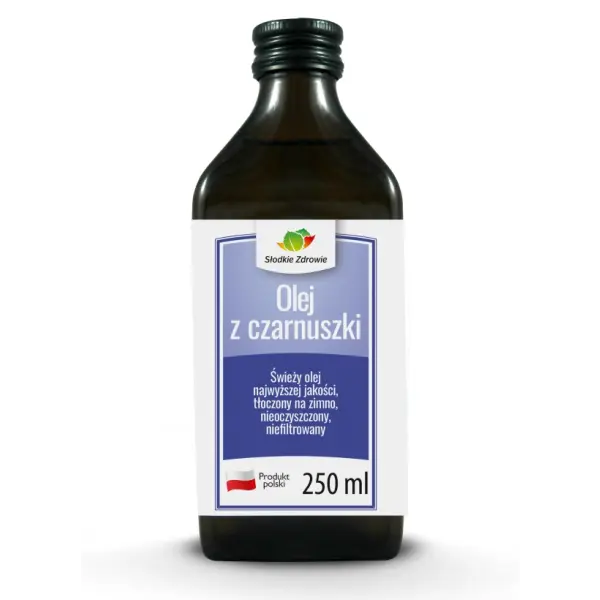 SŁODKIE ZDROWIE OLEJ Z CZARNUSZKI ZIMNOTŁOCZONY 250 ML