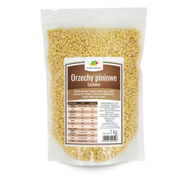 SŁODKIE ZDROWIE ORZECHY PINIOWE ŁUSKANE 1000G