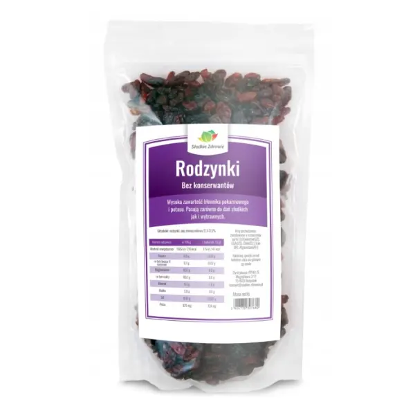SŁODKIE ZDROWIE RODZYNKI 500 G 