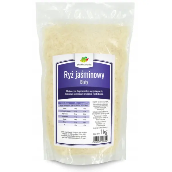 SŁODKIE ZDROWIE RYŻ JAŚMINOWY BIAŁY NATURALNY 1 KG