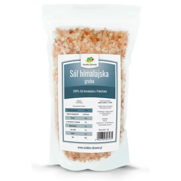 Słodkie Zdrowie Sól himalajska gruba, 1 kg