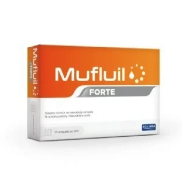 SOLINEA MUFLUIL FORTE ROZTWÓR SOLI FIZJOLOGICZNEJ 10 AMPUŁEK x 5ML