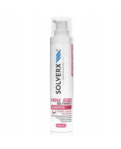 SOLVERX SENSITIVE SKIN KREM DO TWARZY 3W1 SPF50 50ML 