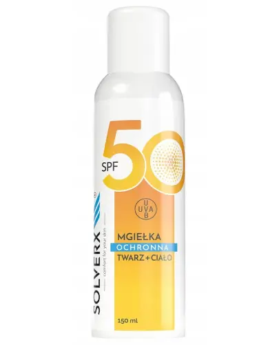 SOLVERX SUNNY SKIN OCHRONNA MGIEŁKA DO CIAŁA I TWARZY SPF50 150ML 