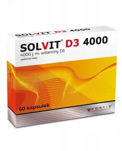 SOLVIT D3 4000 J.M. 60 KAPSUŁEK