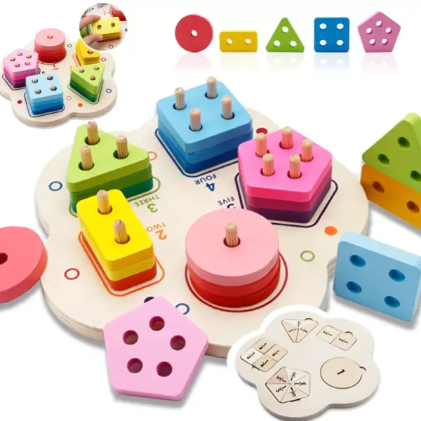 SORTER NAKŁADANKA KSZTAŁTY MONTESSORI