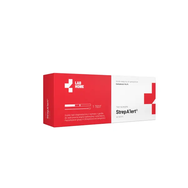 STREP A'LERT TEST DIAGNOSTYCZNY DO WYKRYWANIA ANGINY I SZKARLATYNY