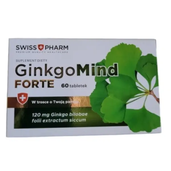 SWISSPHARM GinkgoMind na pamięć i koncentrację 60 tabl.