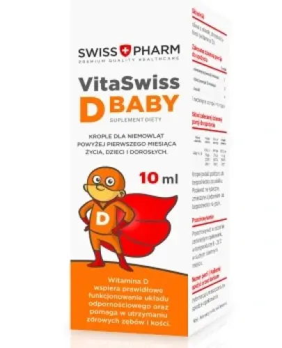 SWISSPHARM Witamina D w kroplach 10 ml 