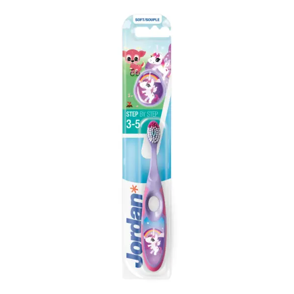 SZCZOTECZKA DO ZĘBÓW DLA DZIECI SOFT 3-5 LAT JORDAN PURPLE