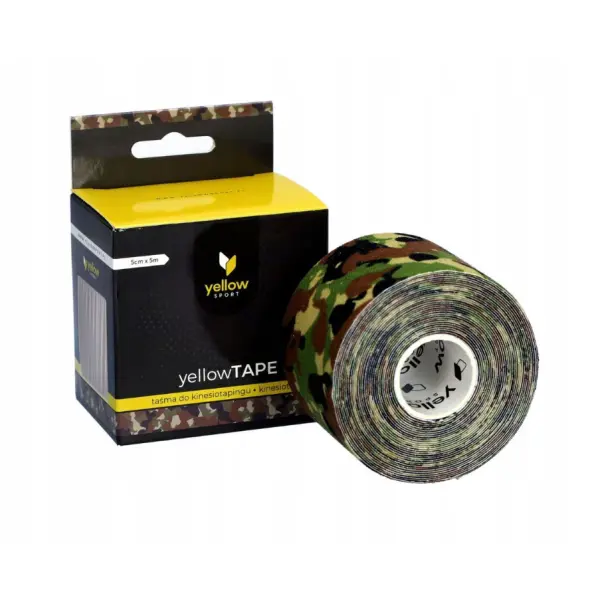 TAŚMA DO KINESIOTAPINGU 5 CM X 5 M MORO YELLOWSPORT