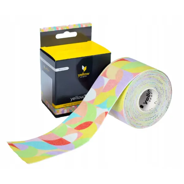 TAŚMA DO KINESIOTAPINGU 5 CM X 5 M PASTELOWA YELLOWSPORT